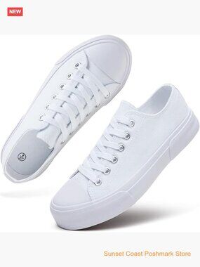 Low Top Canvas Sneakers Slip on Casual Tennis Shoes Women's Fashion Sneakers